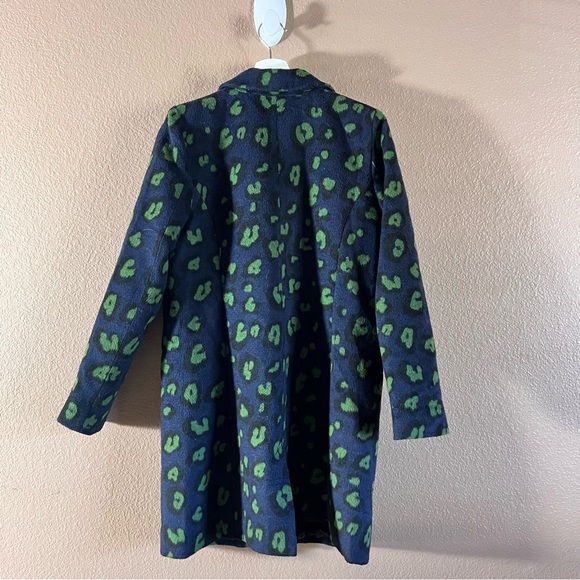 ModCloth City Savvy Leopard Print Knee High Coat Size Small - Picture 5 of 11